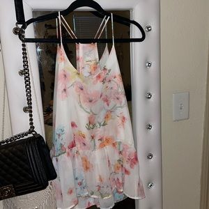 Floral racerback tank 🌸